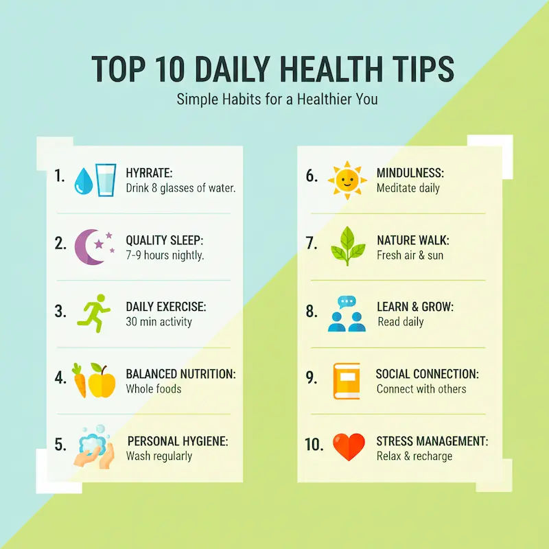 10 Daily Habits for a Healthy and Balanced Lifestyle